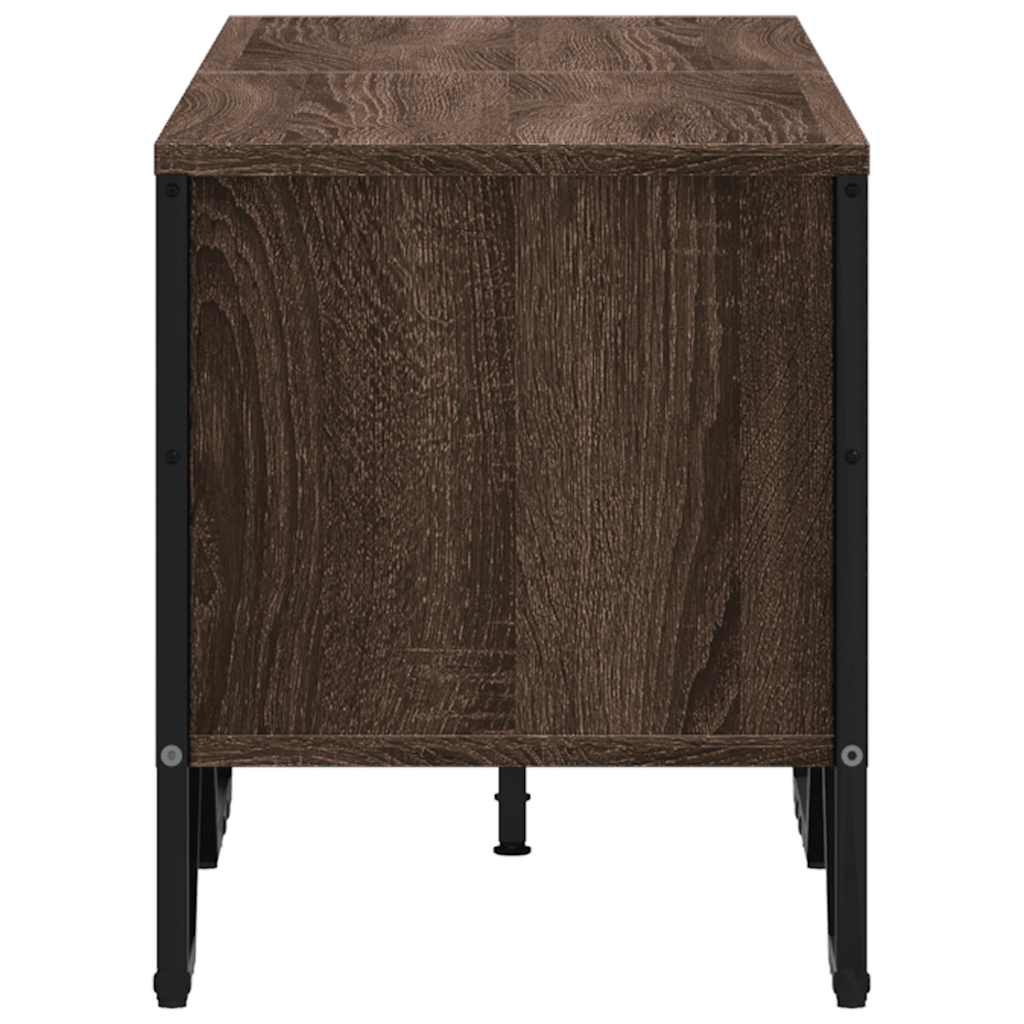 vidaXL TV Cabinet Brown Oak 122x34x41 cm Engineered Wood