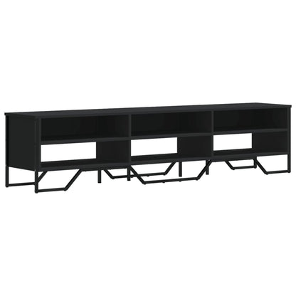 vidaXL TV Cabinet Black 180x34x41 cm Engineered Wood