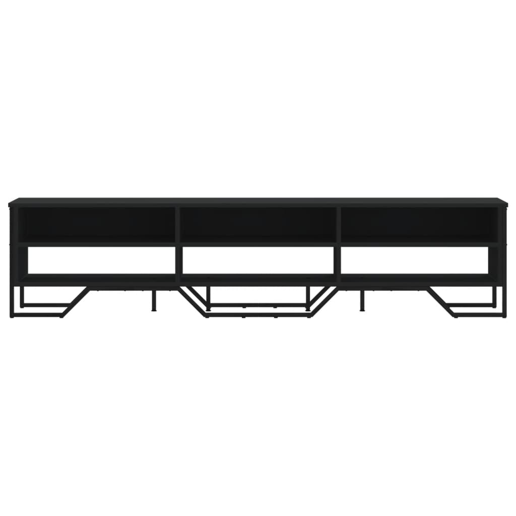 vidaXL TV Cabinet Black 180x34x41 cm Engineered Wood