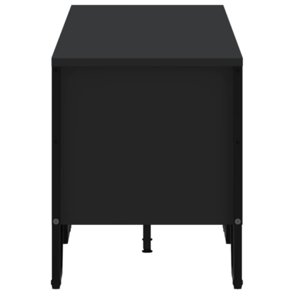 vidaXL TV Cabinet Black 180x34x41 cm Engineered Wood