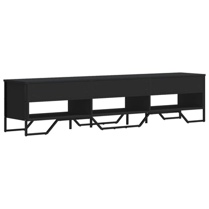 vidaXL TV Cabinet Black 180x34x41 cm Engineered Wood