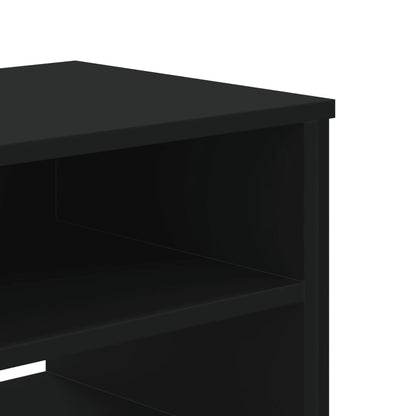 vidaXL TV Cabinet Black 180x34x41 cm Engineered Wood
