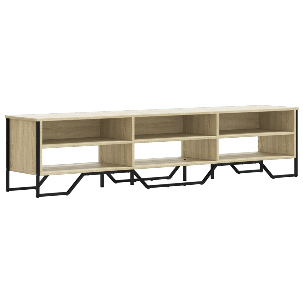 vidaXL TV Cabinet Sonoma Oak 180x34x41 cm Engineered Wood