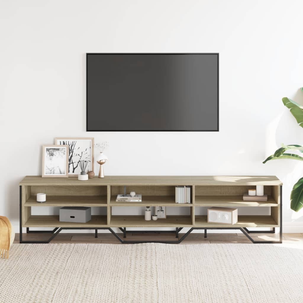 vidaXL TV Cabinet Sonoma Oak 180x34x41 cm Engineered Wood