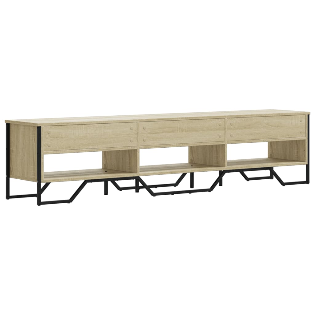 vidaXL TV Cabinet Sonoma Oak 180x34x41 cm Engineered Wood