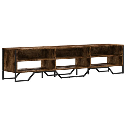 vidaXL TV Cabinet Smoked Oak 180x34x41 cm Engineered Wood