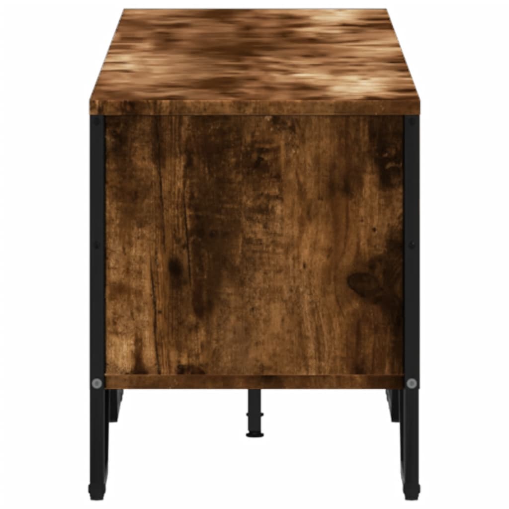 vidaXL TV Cabinet Smoked Oak 180x34x41 cm Engineered Wood