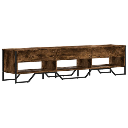 vidaXL TV Cabinet Smoked Oak 180x34x41 cm Engineered Wood