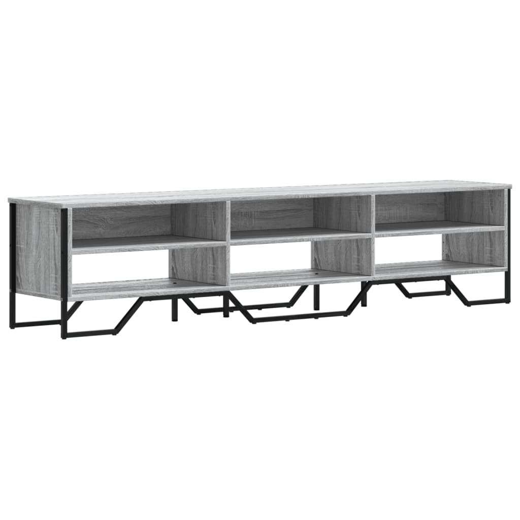 vidaXL TV Cabinet Grey Sonoma 180x34x41 cm Engineered Wood