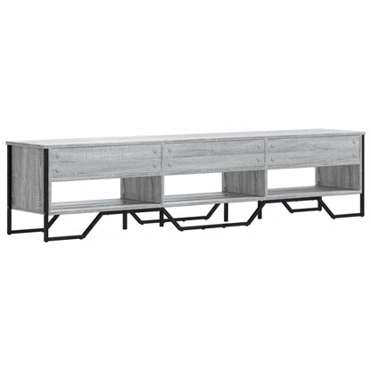vidaXL TV Cabinet Grey Sonoma 180x34x41 cm Engineered Wood