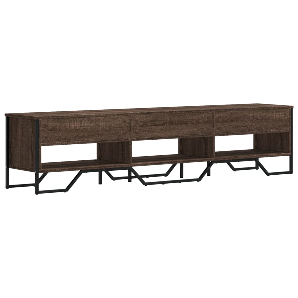 vidaXL TV Cabinet Brown Oak 180x34x41 cm Engineered Wood