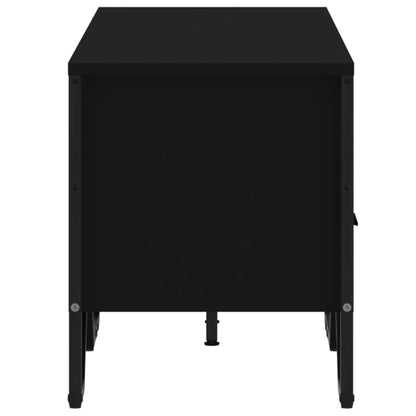 vidaXL TV Cabinet Black 122x34x41 cm Engineered Wood