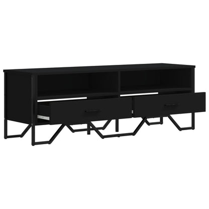 vidaXL TV Cabinet Black 122x34x41 cm Engineered Wood