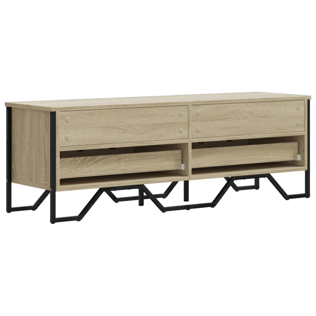 vidaXL TV Cabinet Sonoma Oak 122x34x41 cm Engineered Wood