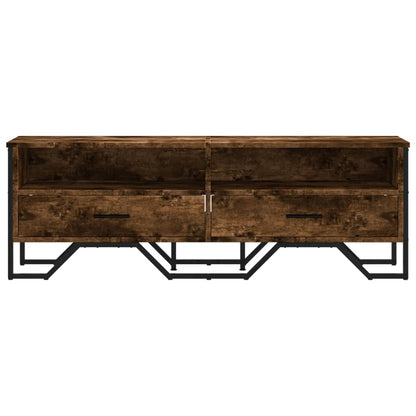 vidaXL TV Cabinet Smoked Oak 122x34x41 cm Engineered Wood
