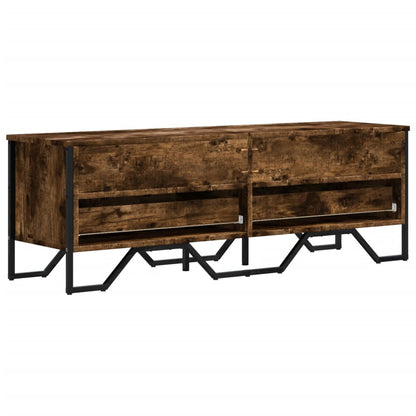 vidaXL TV Cabinet Smoked Oak 122x34x41 cm Engineered Wood