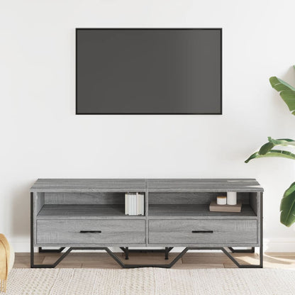 vidaXL TV Cabinet Grey Sonoma 122x34x41 cm Engineered Wood