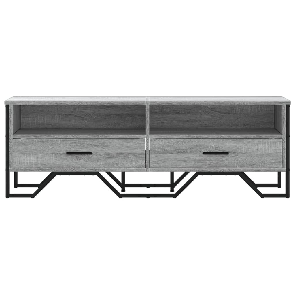 vidaXL TV Cabinet Grey Sonoma 122x34x41 cm Engineered Wood