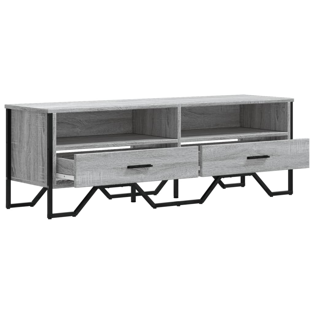 vidaXL TV Cabinet Grey Sonoma 122x34x41 cm Engineered Wood