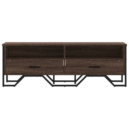 vidaXL TV Cabinet Brown Oak 122x34x41 cm Engineered Wood