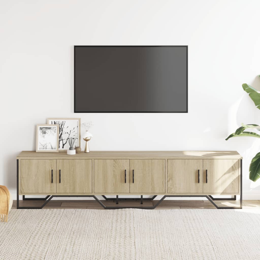vidaXL TV Cabinet Sonoma Oak 180x34x41 cm Engineered Wood