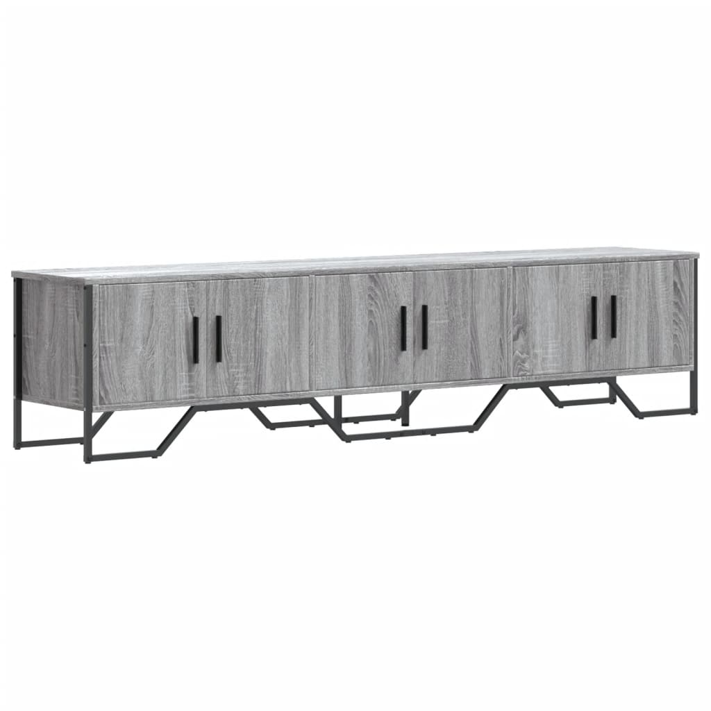 vidaXL TV Cabinet Grey Sonoma 180x34x41 cm Engineered Wood