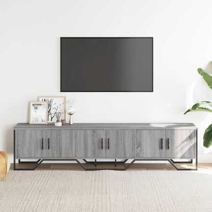 vidaXL TV Cabinet Grey Sonoma 180x34x41 cm Engineered Wood