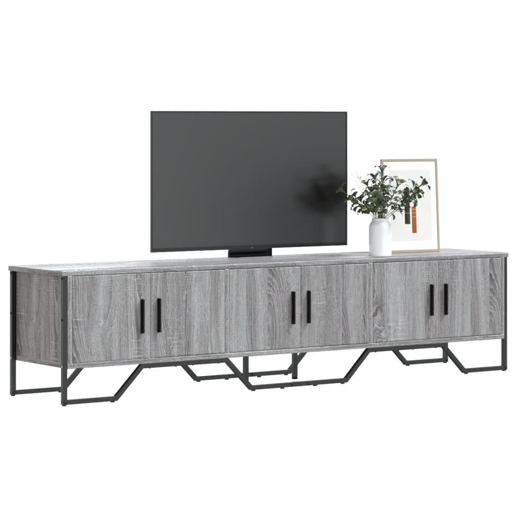 vidaXL TV Cabinet Grey Sonoma 180x34x41 cm Engineered Wood