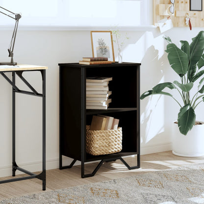 vidaXL Bookcase Black 50x31x74.5 cm Engineered Wood