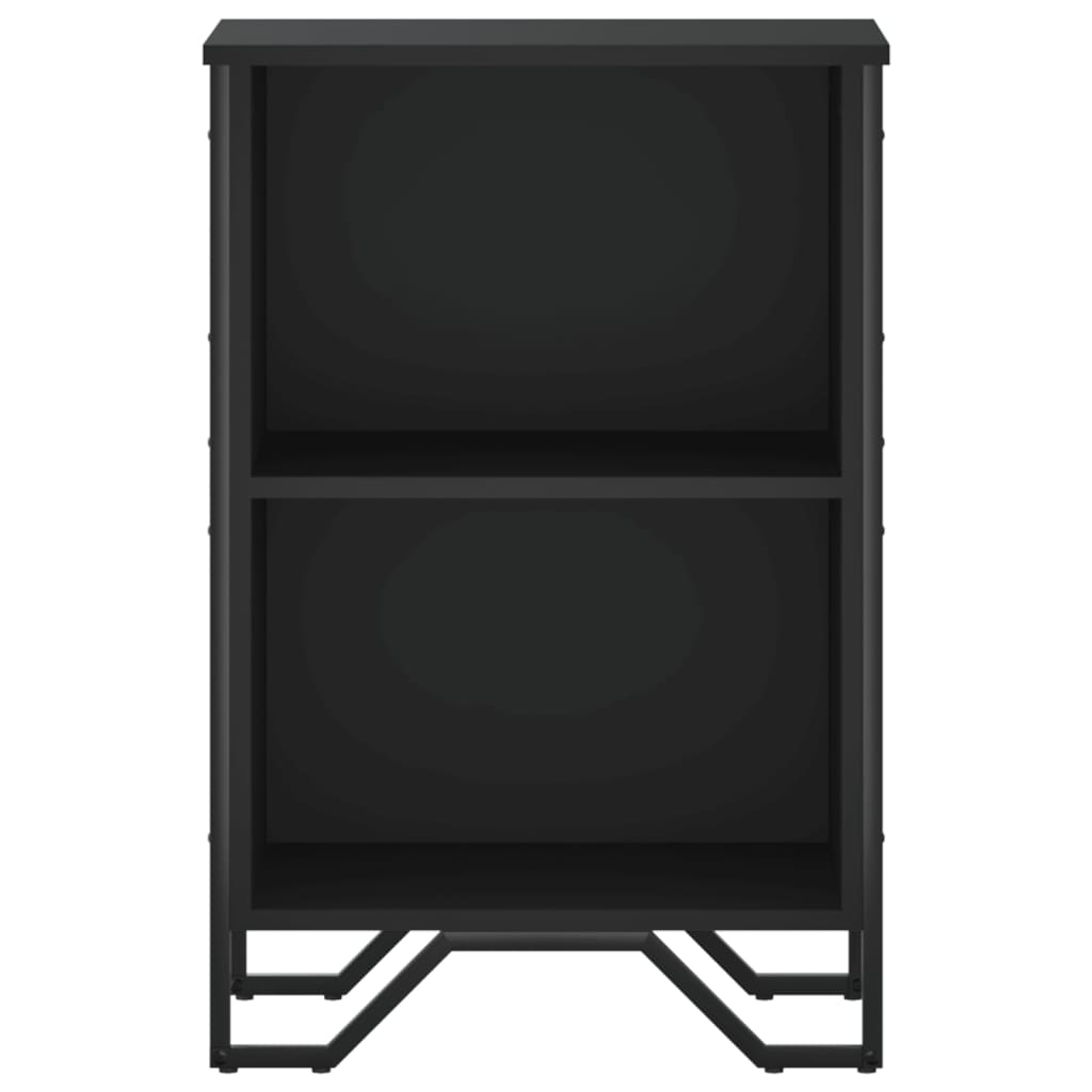 vidaXL Bookcase Black 50x31x74.5 cm Engineered Wood