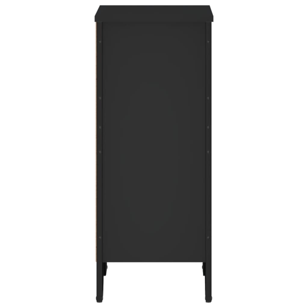 vidaXL Bookcase Black 50x31x74.5 cm Engineered Wood