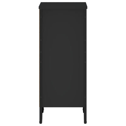 vidaXL Bookcase Black 50x31x74.5 cm Engineered Wood