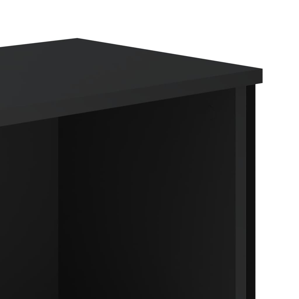 vidaXL Bookcase Black 50x31x74.5 cm Engineered Wood