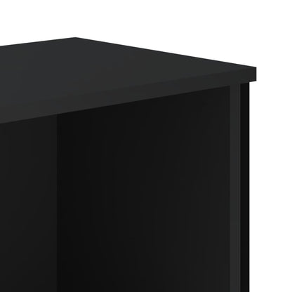vidaXL Bookcase Black 50x31x74.5 cm Engineered Wood