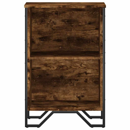 vidaXL Bookcase Smoked Oak 50x31x74.5 cm Engineered Wood