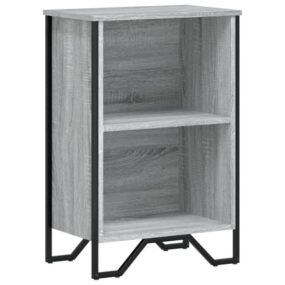 vidaXL Bookcase Grey Sonoma 50x31x74.5 cm Engineered Wood