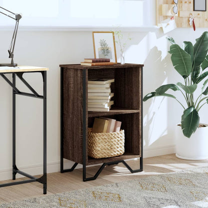 vidaXL Bookcase Brown Oak 50x31x74.5 cm Engineered Wood