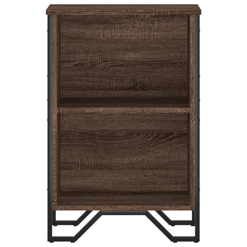 vidaXL Bookcase Brown Oak 50x31x74.5 cm Engineered Wood