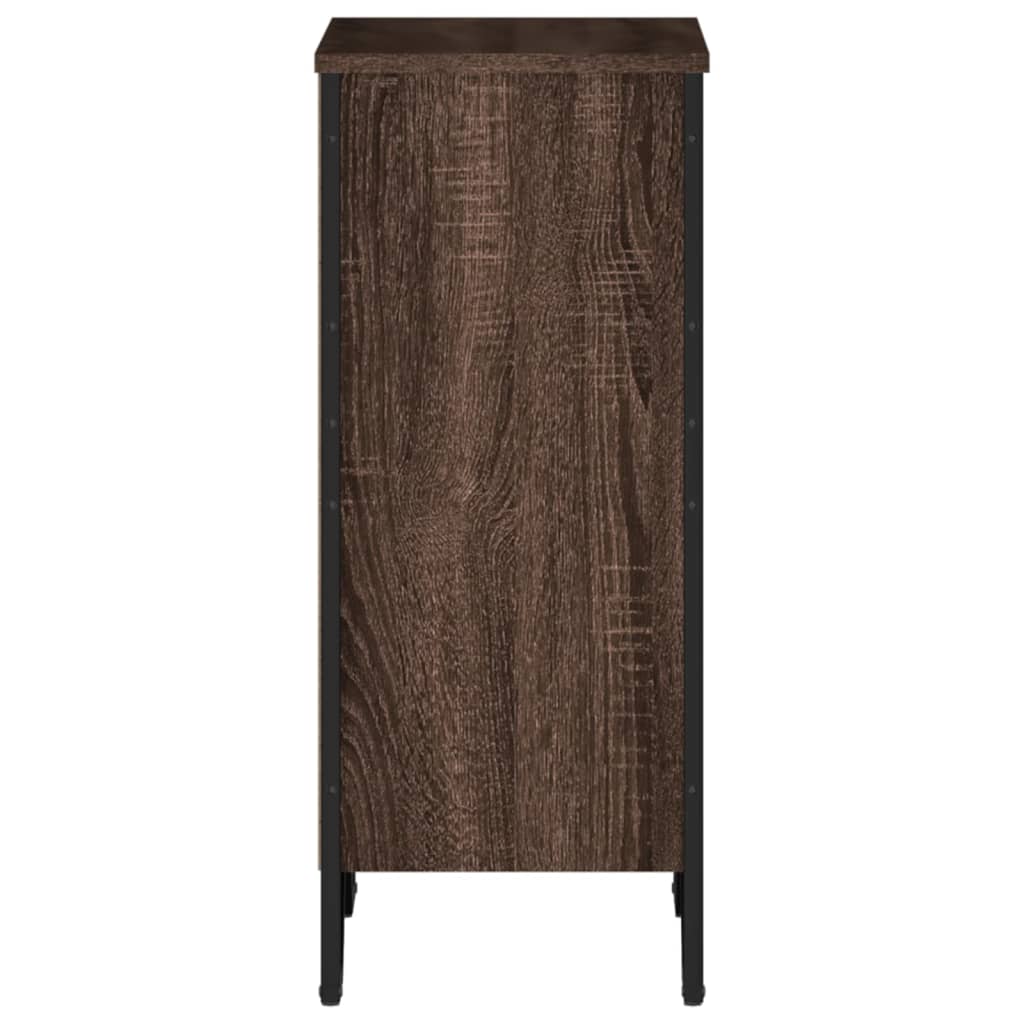 vidaXL Bookcase Brown Oak 50x31x74.5 cm Engineered Wood