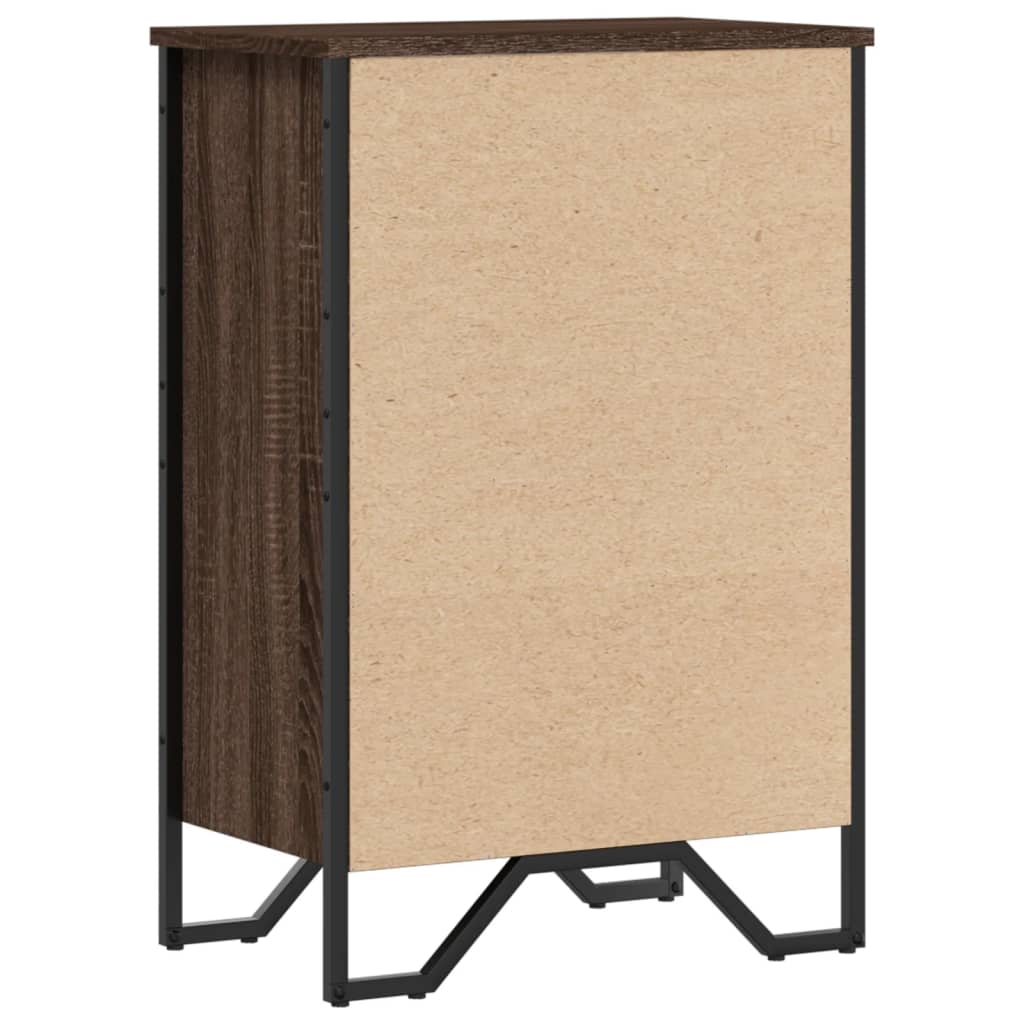 vidaXL Bookcase Brown Oak 50x31x74.5 cm Engineered Wood
