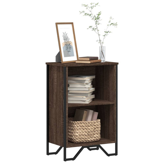 vidaXL Bookcase Brown Oak 50x31x74.5 cm Engineered Wood
