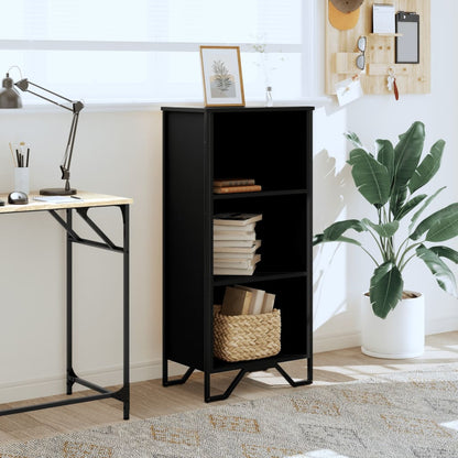 vidaXL Bookcase Black 50x31x106 cm Engineered Wood