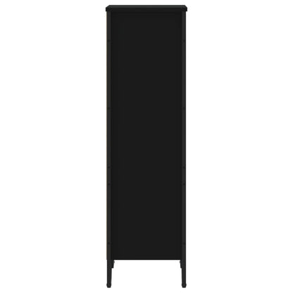 vidaXL Bookcase Black 50x31x106 cm Engineered Wood
