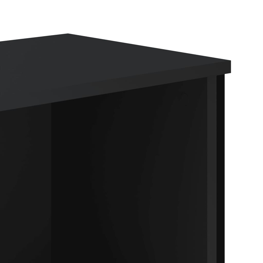 vidaXL Bookcase Black 50x31x106 cm Engineered Wood