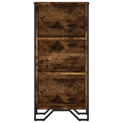 vidaXL Bookcase Smoked Oak 50x31x106 cm Engineered Wood