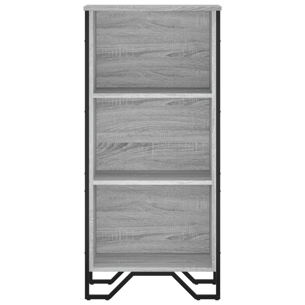 vidaXL Bookcase Grey Sonoma 50x31x106 cm Engineered Wood