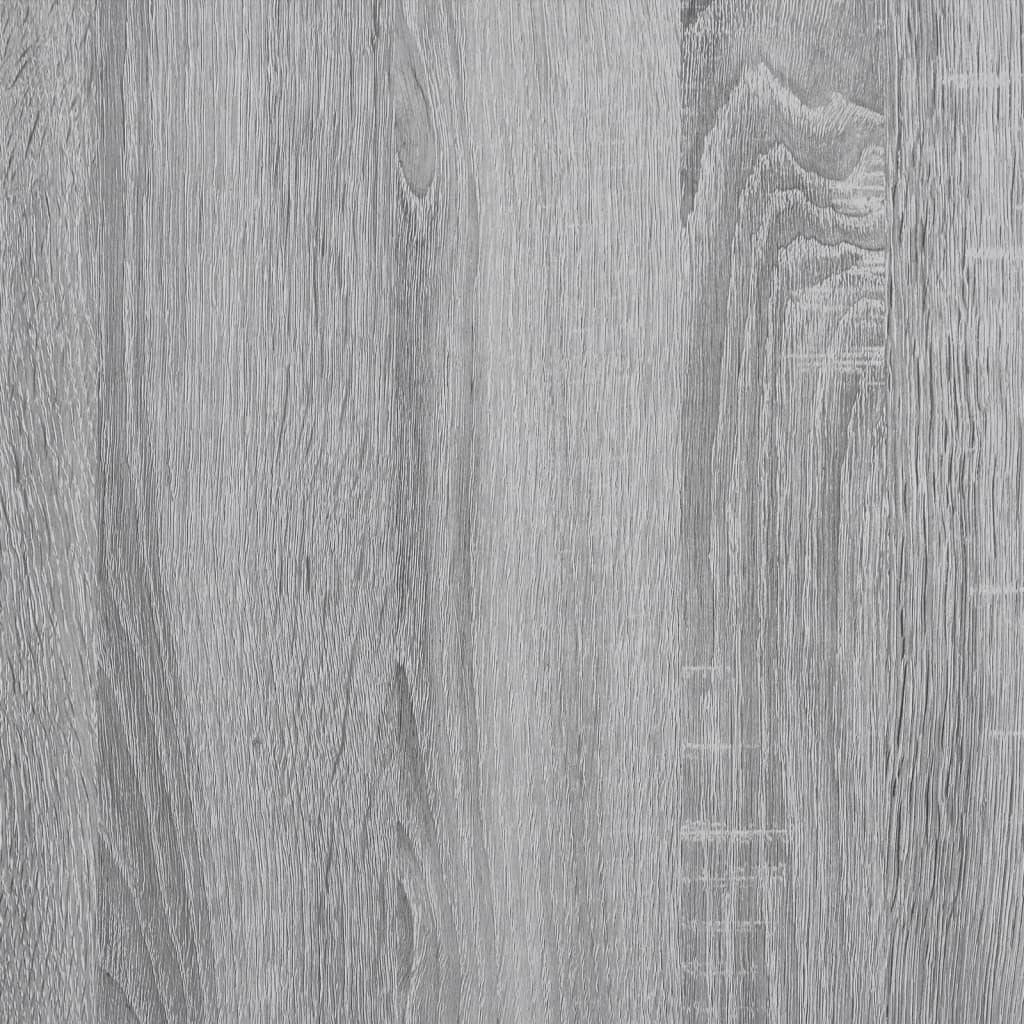 vidaXL Bookcase Grey Sonoma 50x31x106 cm Engineered Wood