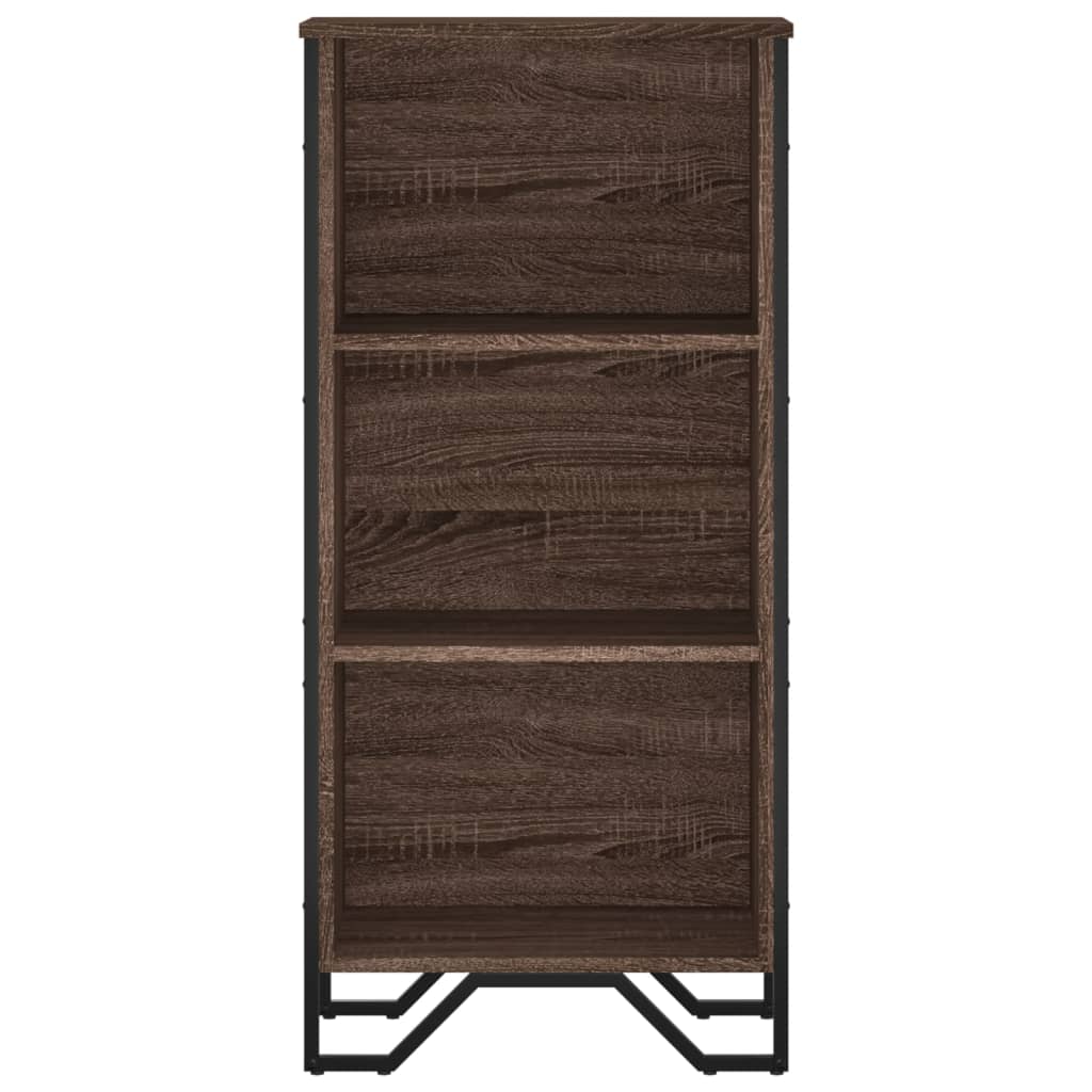 vidaXL Bookcase Brown Oak 50x31x106 cm Engineered Wood