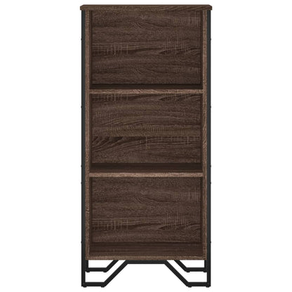 vidaXL Bookcase Brown Oak 50x31x106 cm Engineered Wood