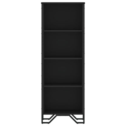 vidaXL Bookcase Black 50x31x137.5 cm Engineered Wood